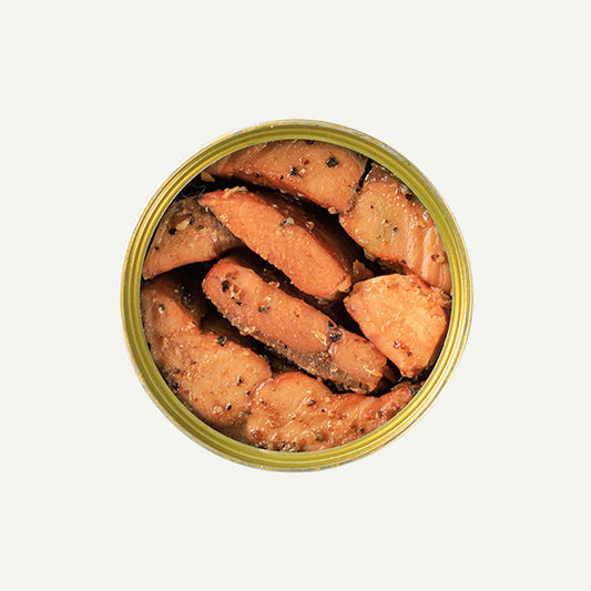 Canned Smoked Wild Pink Salmon with Pastrami Spice - US 6260