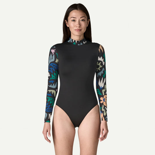 Women's Long-Sleeved Swell Seeker One-Piece Swimsuit - US 6266