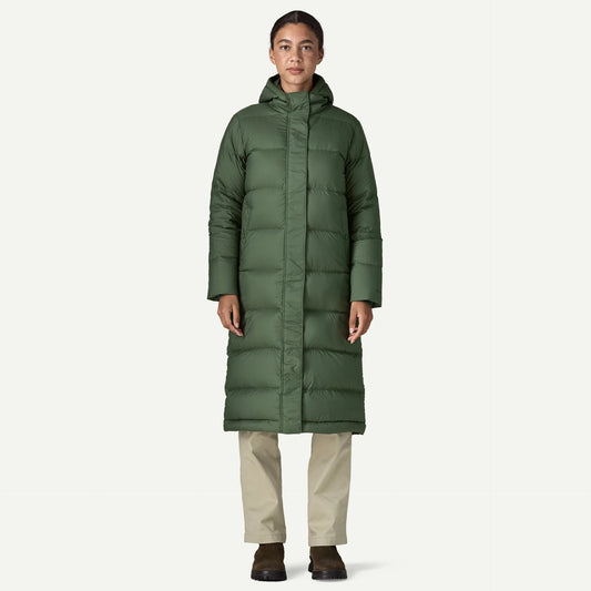 Women's Silent Down Long Parka - US 3705