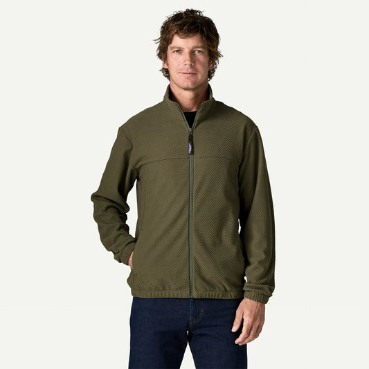 Men's Textured Fleece Jacket - US 8043