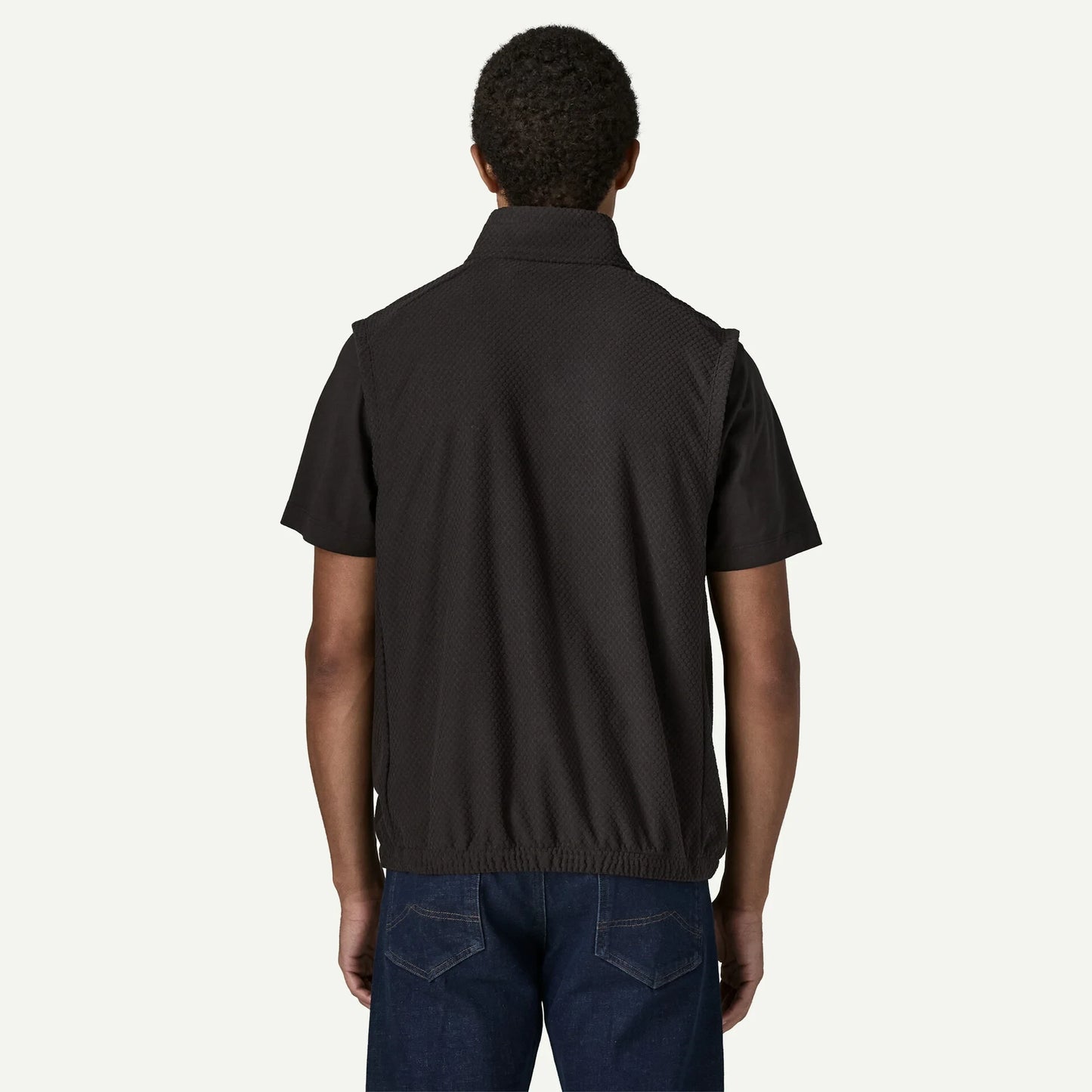 Men's Textured Fleece Vest - US 6111