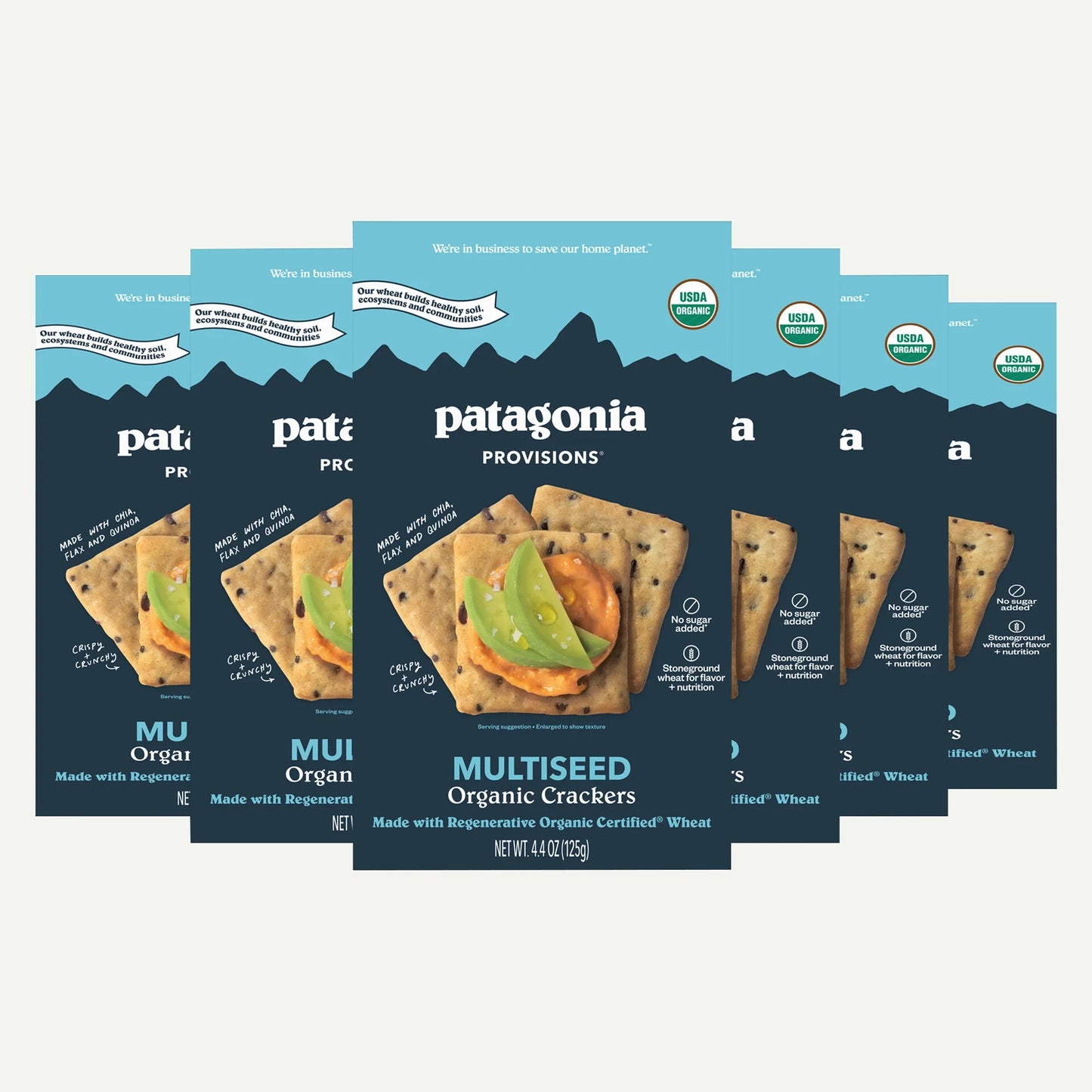 Organic Multiseed Crackers - US 6186