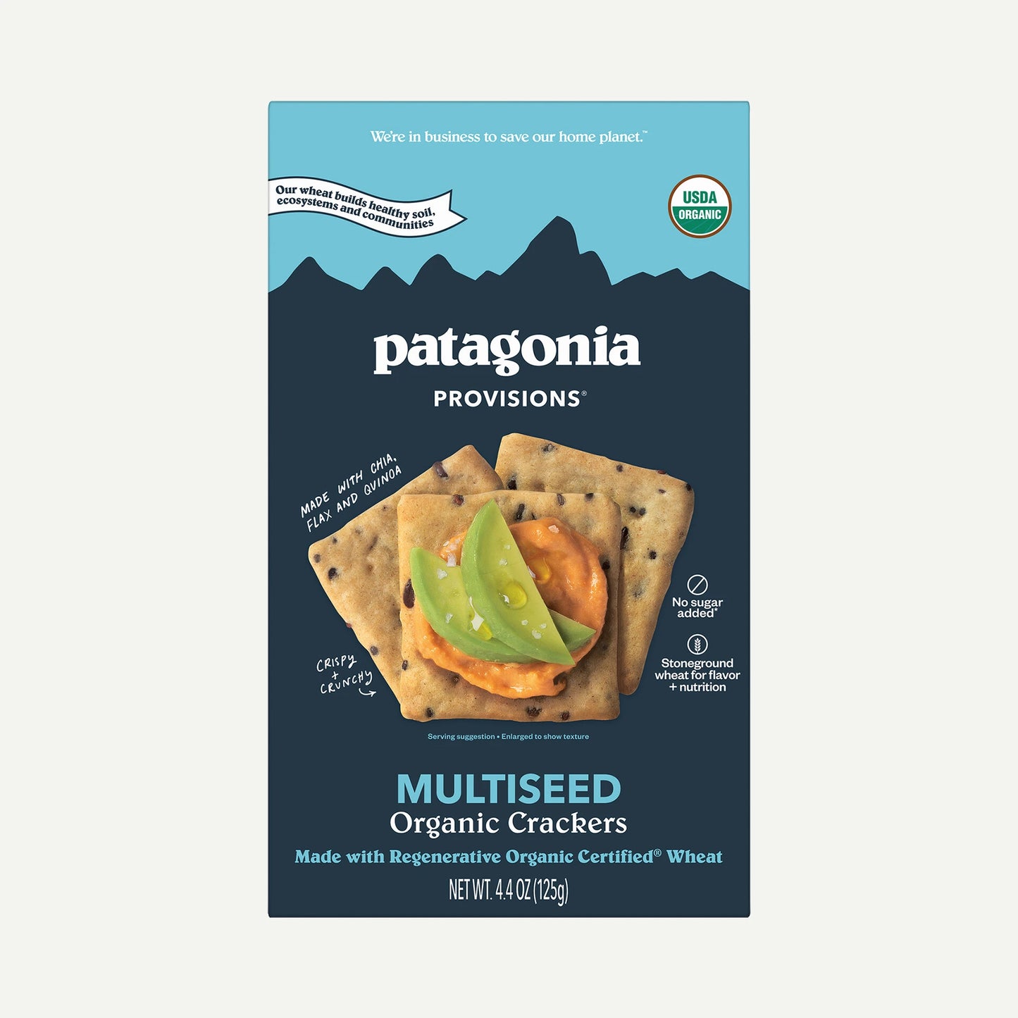 Organic Multiseed Crackers - US 6186