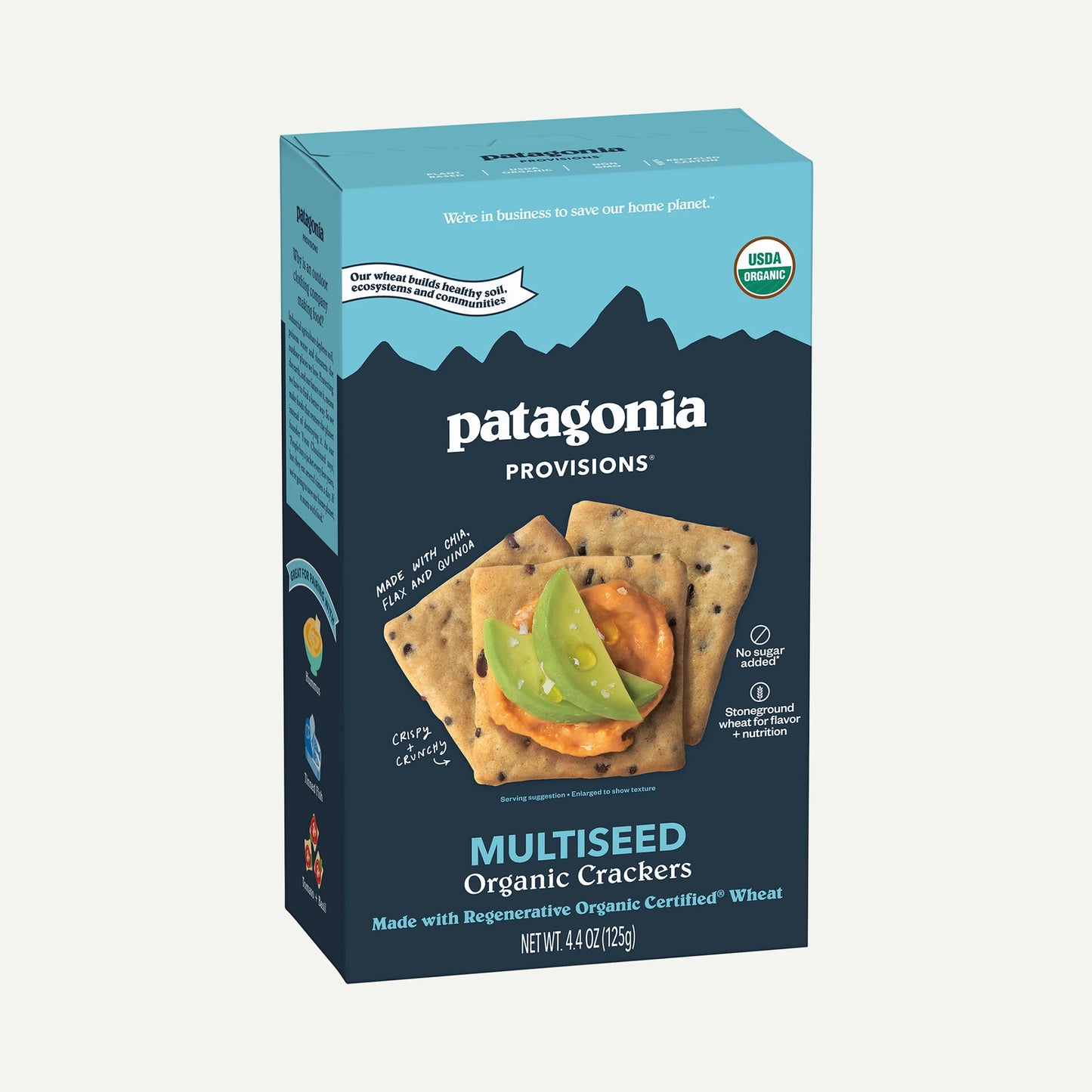 Organic Multiseed Crackers - US 6186