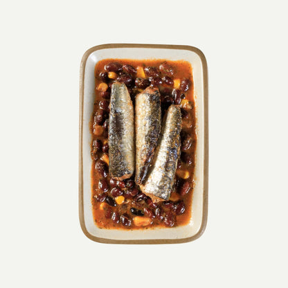 Sardines & Beans: Black Beans, Corn, and Salsa - US 8586