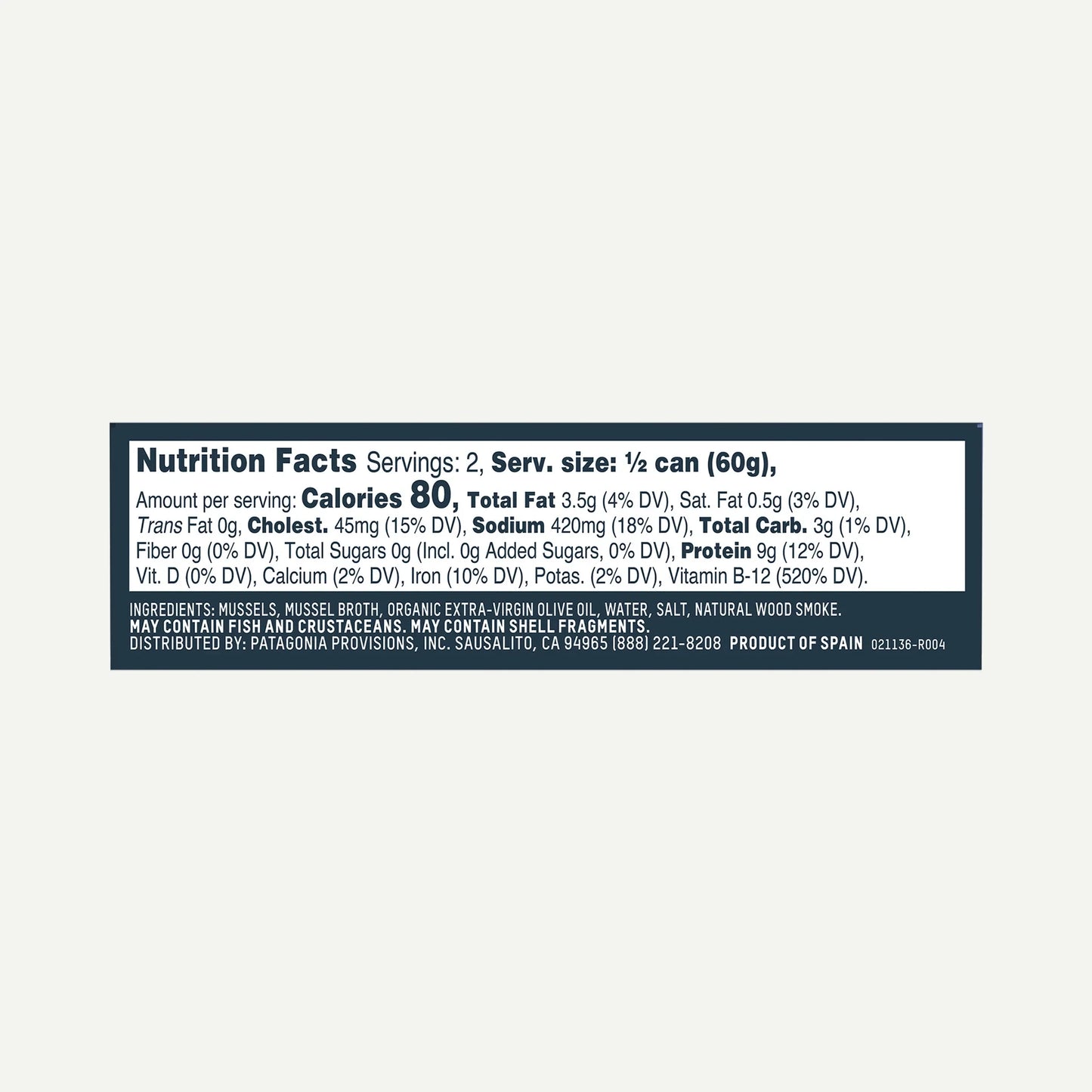 Smoked Mussels - US 7569
