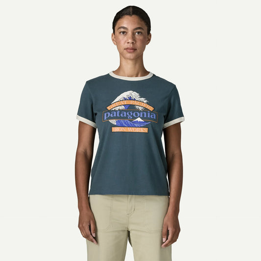 Women's Great Waves Ringer Tee - US 3822