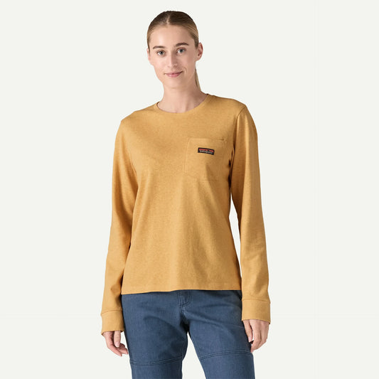 Women's Long-Sleeved Work Pocket T-Shirt - US 0669