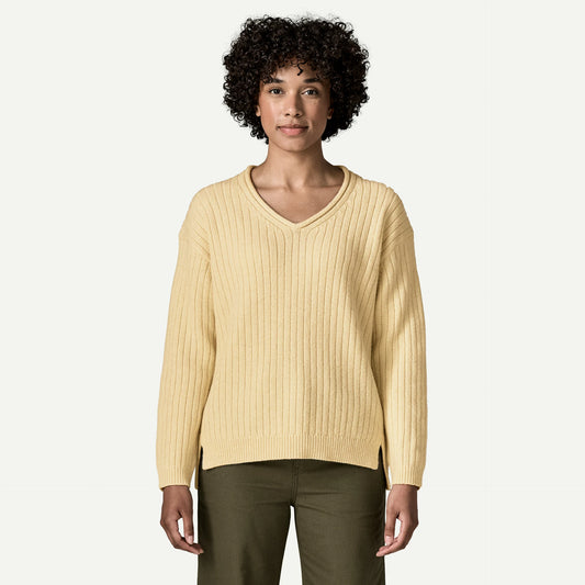 Women's Recycled Wool-Blend V-Neck Sweater - US 7432
