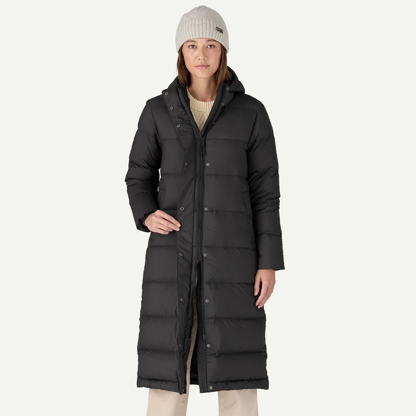 Women's Silent Down Long Parka - US 3819