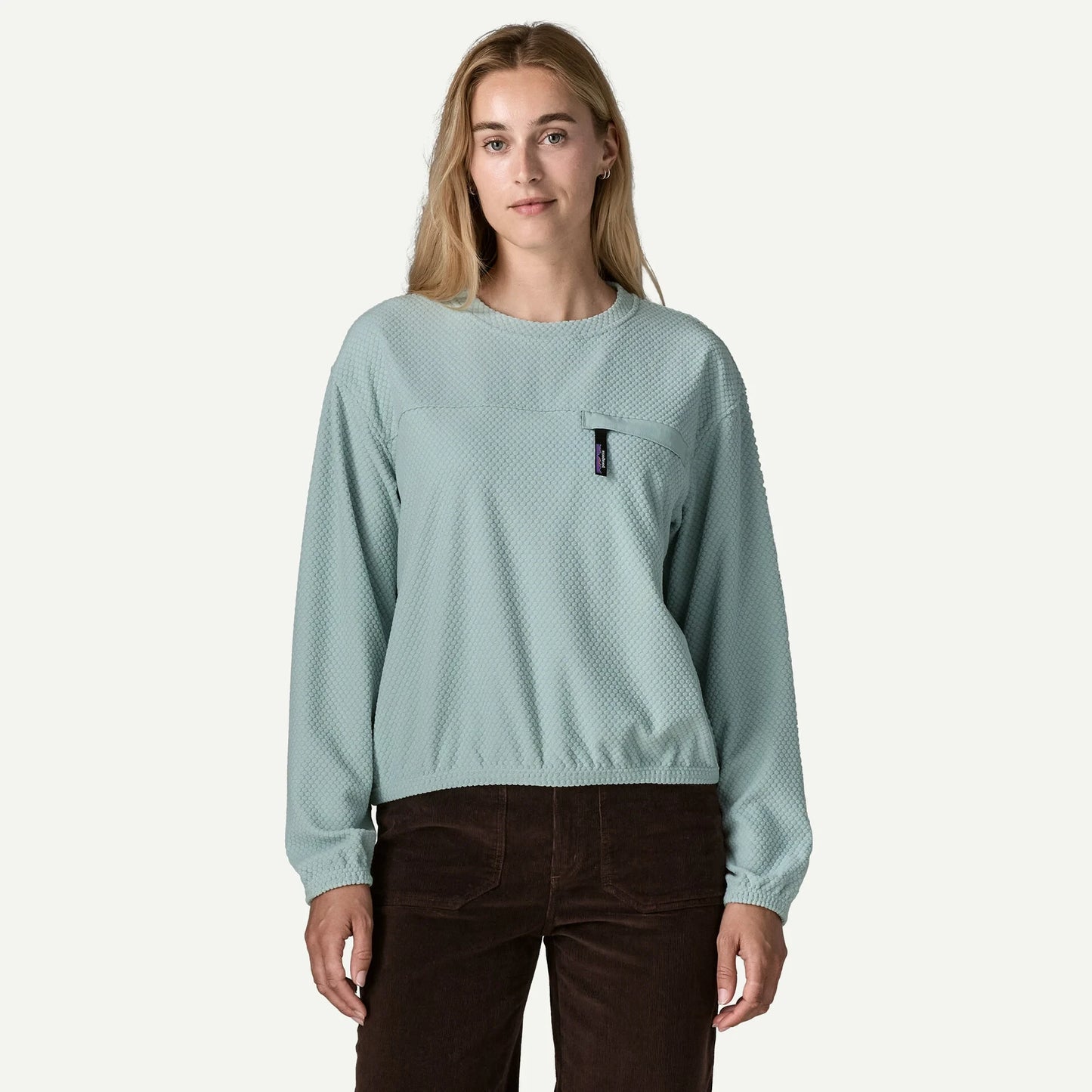 Women's Textured Fleece Crewneck - US 9929