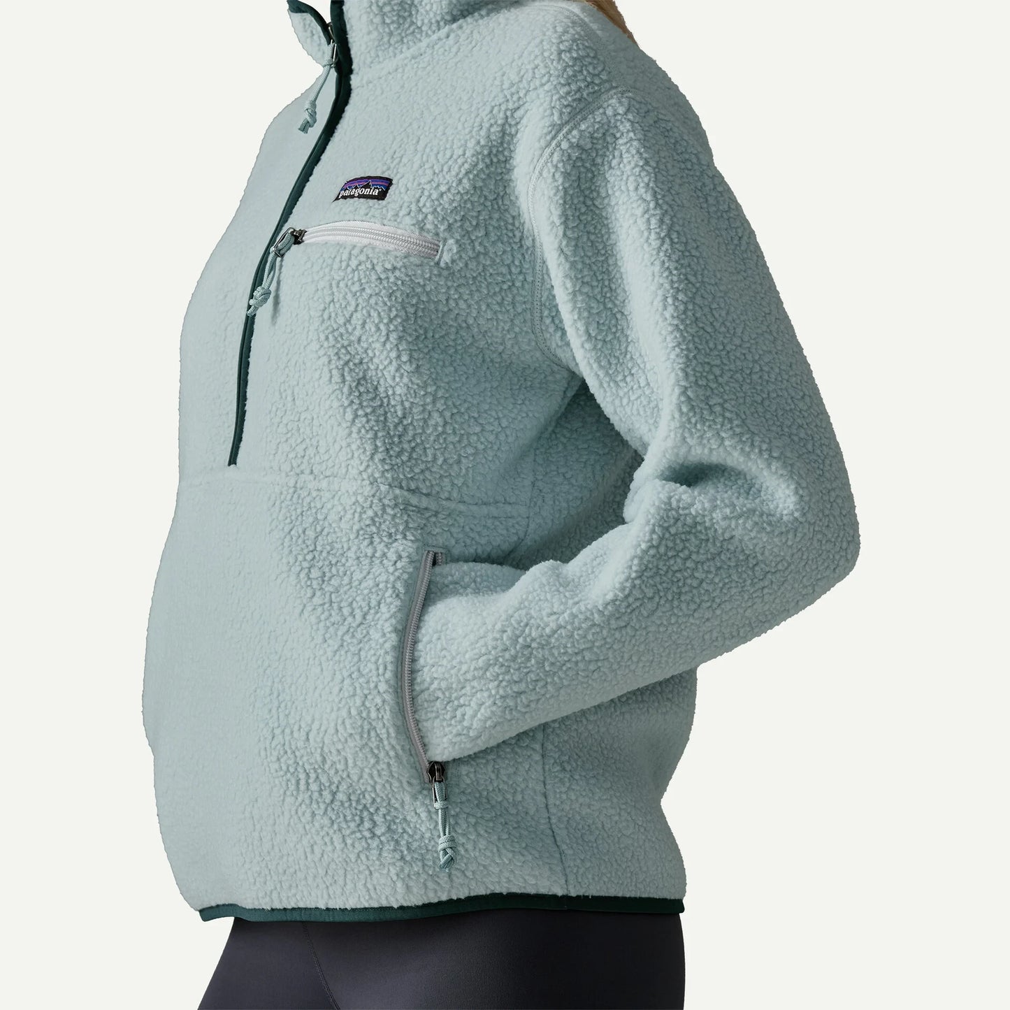 Women's Retro Pile Marsupial Fleece Pullover - US 8326