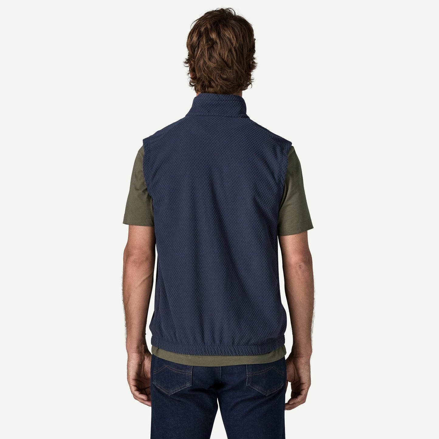 Men's Textured Fleece Vest - US 3131
