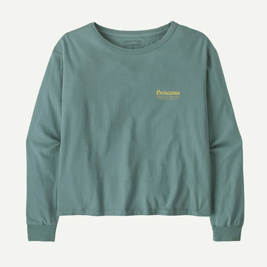 Women's Long-Sleeved Water People Banner Easy-Cut T-Shirt - US 6996