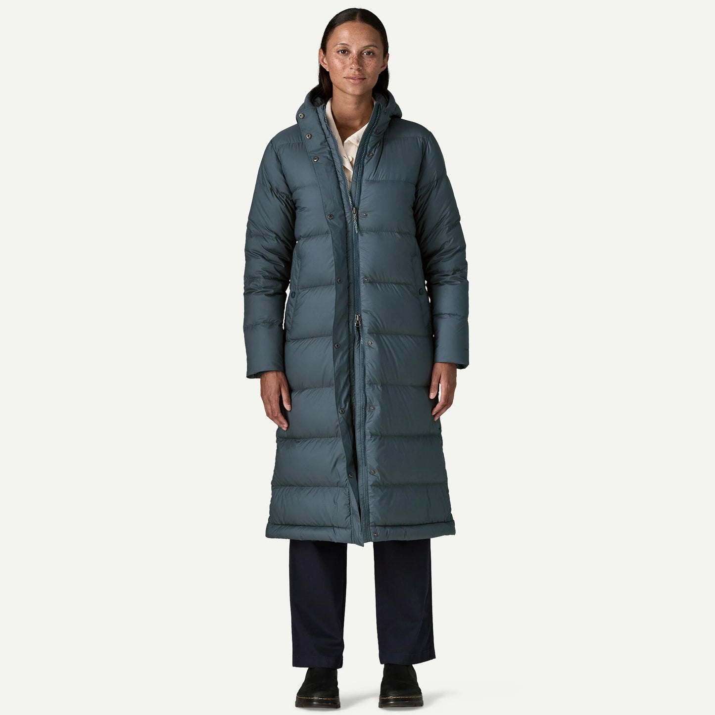 Women's Silent Down Long Parka - US 4607